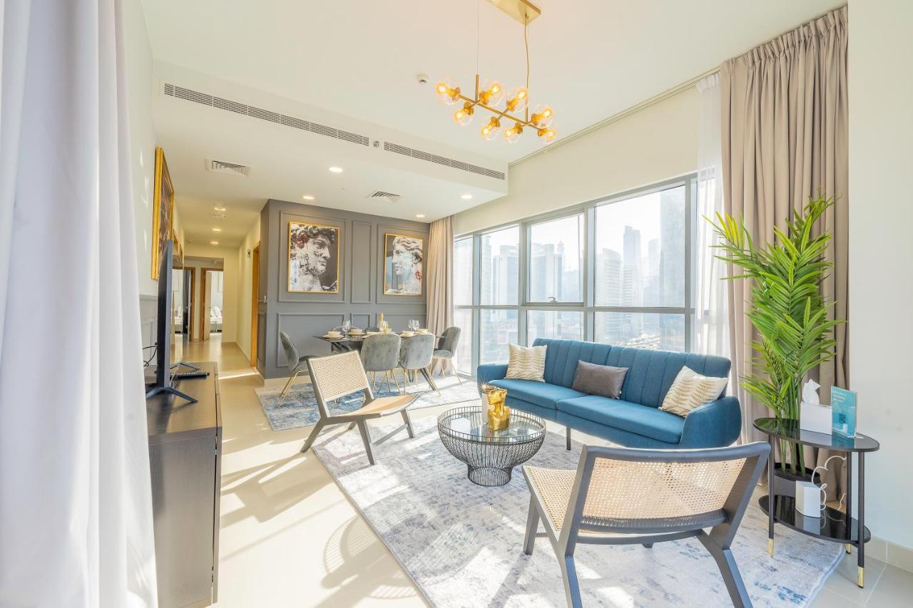 Nouveau Art Deco 3Br With Burj & Canal Views Dubaj Exteriér fotografie